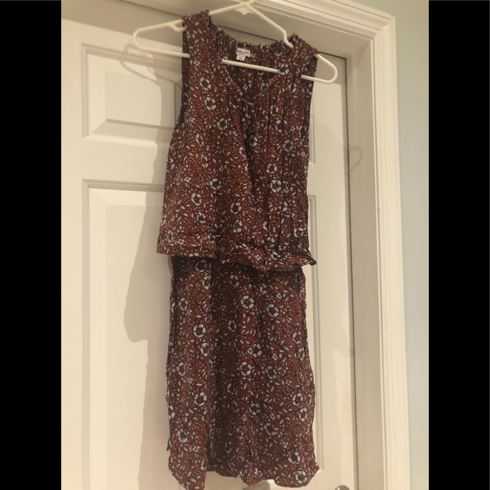 Splendid dress brown and blue floral